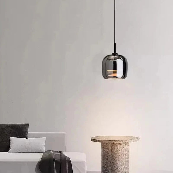Lustre LED en verre nordique de luxe minimaliste moderne et décoratif. | Marco Lucetti