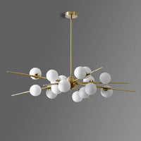 Lustre LED en Verre Suspension Or - Maison Lumineuse | Marco Lucetti