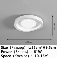 Lustre LED Enfants - Ambiance Lumineuse pour Chambre et Salon | Marco Lucetti Pétales -55CM / Promesse avec télécommande