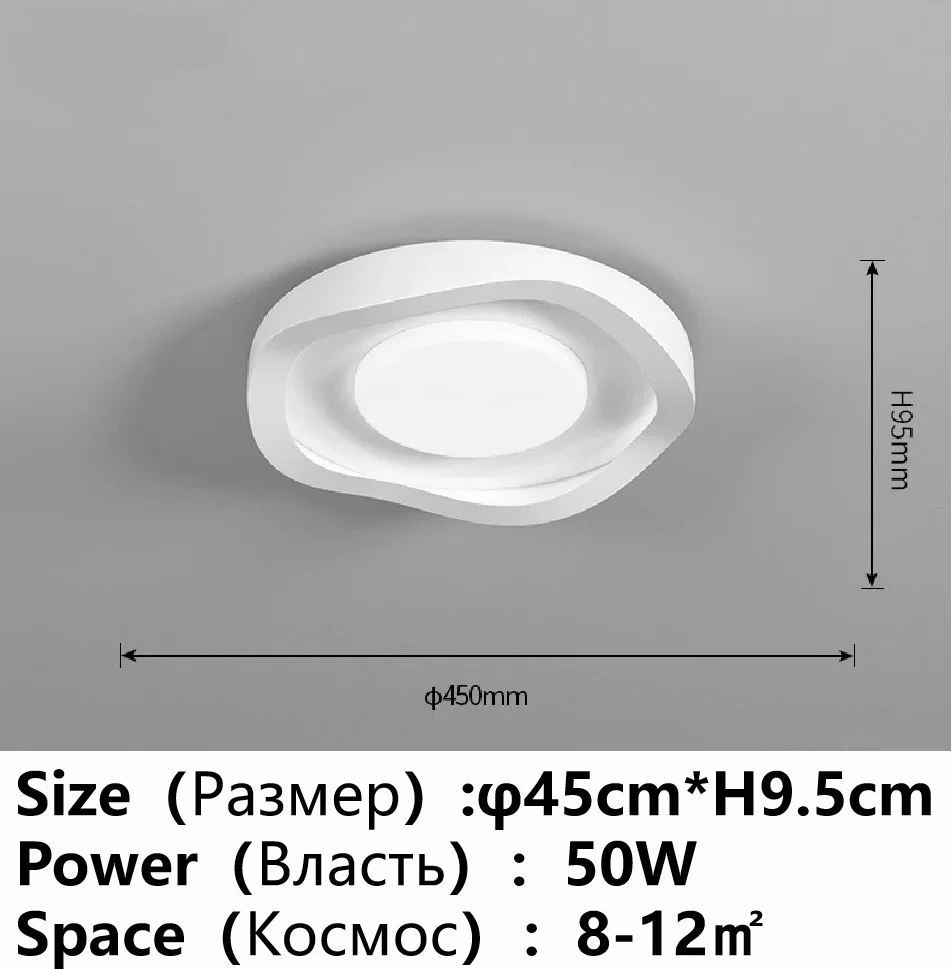 Lustre LED Enfants - Ambiance Lumineuse pour Chambre et Salon | Marco Lucetti Vague-45CM / Promesse avec télécommande