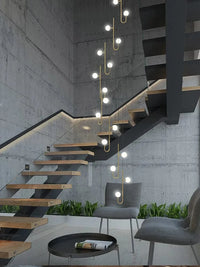 Lustre LED Escalier Colimaçon Luxe | Marco Lucetti