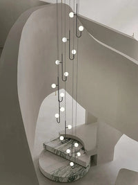 Lustre LED Escalier Colimaçon Luxe | Marco Lucetti