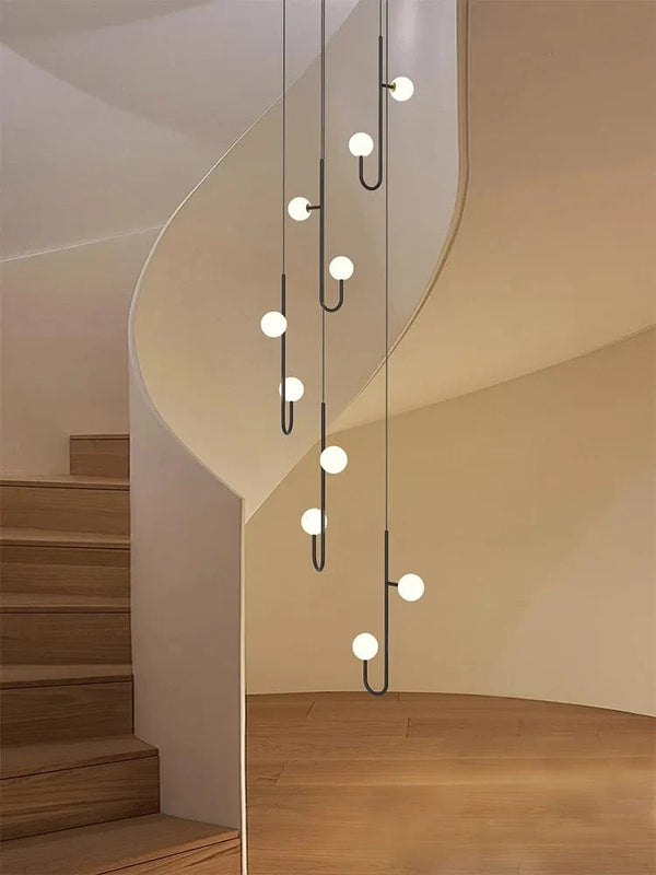 Lustre LED Escalier Colimaçon Luxe | Marco Lucetti
