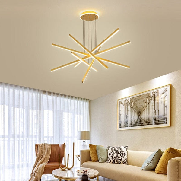 Lustre LED Étoile Dorée Alaikari | Marco Lucetti