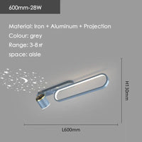 Lustre LED Étoilé pour Salon et Couloir | Marco Lucetti Gris-60cm / Lumière blanche-NO RC