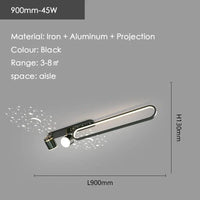 Lustre LED Étoilé pour Salon et Couloir | Marco Lucetti Noir-90cm / Lumière blanche-NO RC