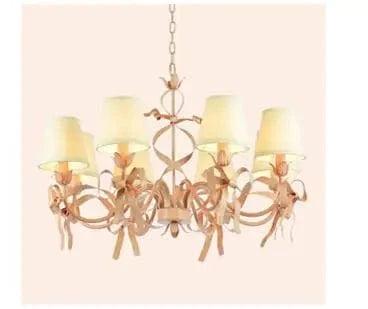 Lustre LED "EuroGlow" avec ruban et arc décoratif | Marco Lucetti 8 lumières Dia 85CM