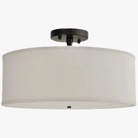Lustre LED Fer Forgé USA Style Semi-Suspendu.