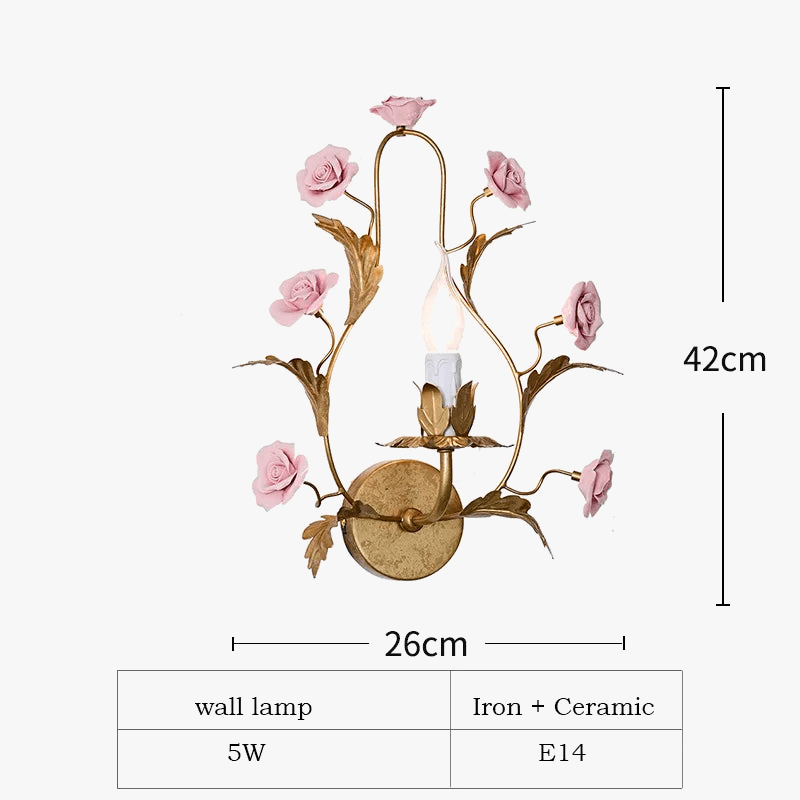 Lustre LED Floral Cuivre Rose glam pour votre intérieur | Marco Lucetti