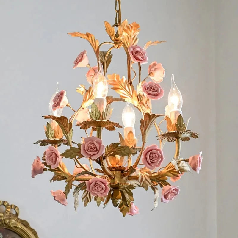 Lustre LED Floral Cuivre Rose glam pour votre intérieur | Marco Lucetti