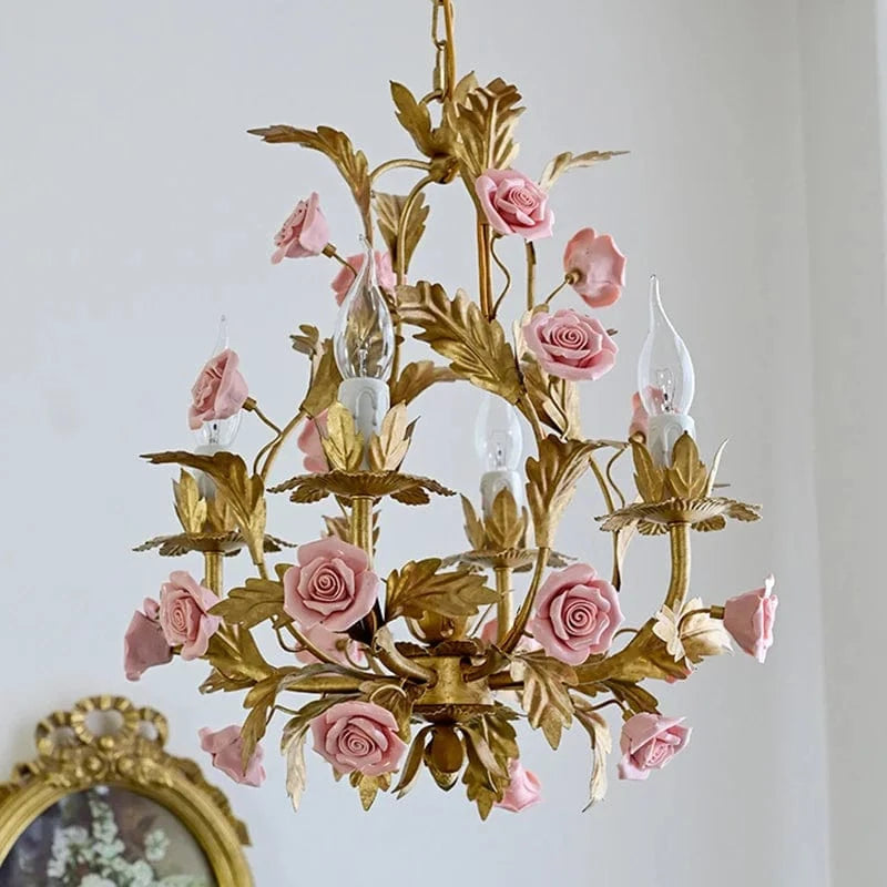 Lustre LED Floral Cuivre Rose glam pour votre intérieur | Marco Lucetti