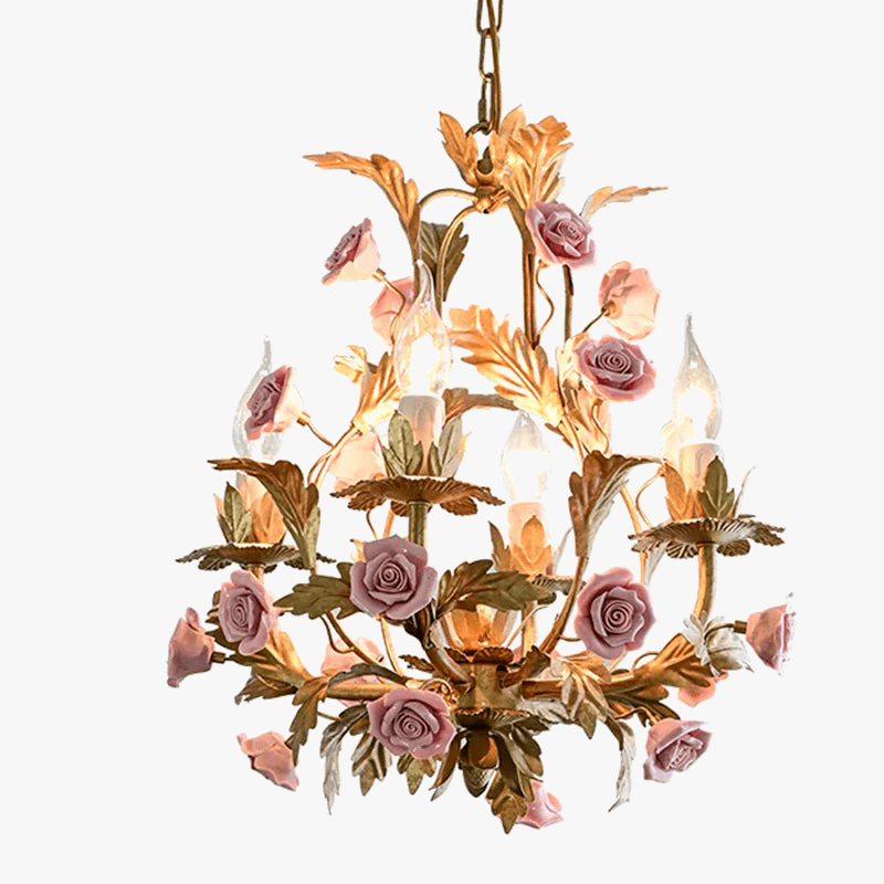 Lustre LED Floral Cuivre Rose glam pour votre intérieur | Marco Lucetti