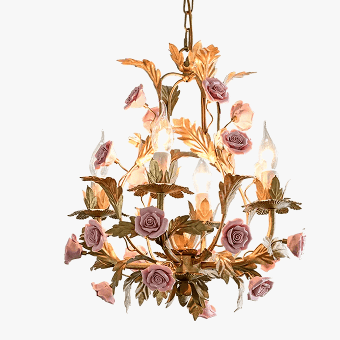 Lustre LED Floral Cuivre Rose glam pour votre intérieur | Marco Lucetti