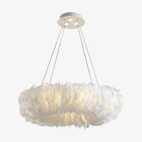 Lustre LED Floricenta en forme de pivoine | Marco Lucetti 70 cm - Blanc / Froide