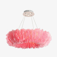 Lustre LED Floricenta en forme de pivoine | Marco Lucetti 70 cm - Rose / Froide