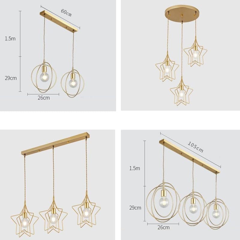 Lustre LED Géométrique Yria | Marco Lucetti