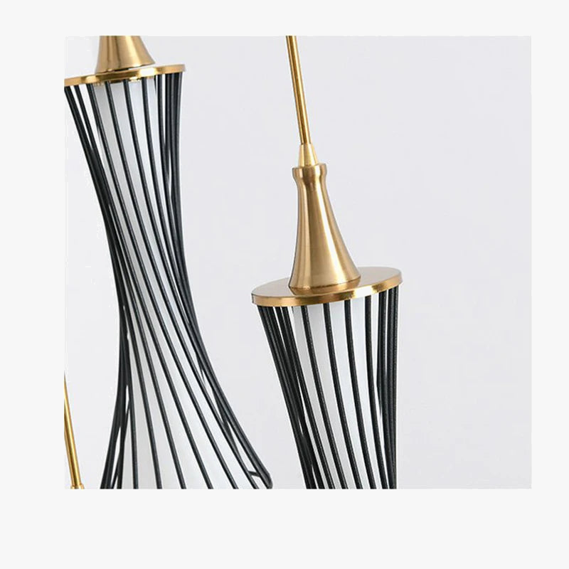 Lustre LED Escalier Fer Acrylique