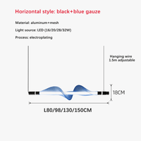 Lustre LED italien créatif - bande luminaire | Marco Lucetti
