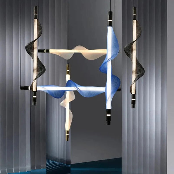 Lustre LED italien créatif - bande luminaire | Marco Lucetti
