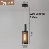 Lustre LED Loft en béton pour un éclairage stylé | Marco Lucetti UN / E27 sans ampoule