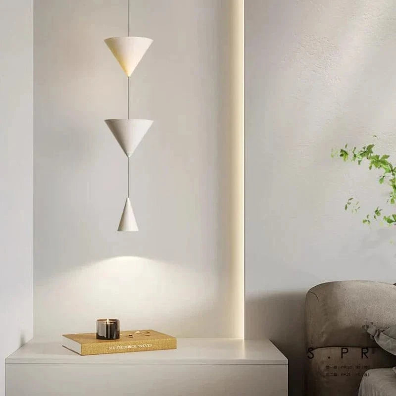 Lustre LED "Luminaire Airys" en métal blanc et noir | Marco Lucetti