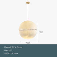 Lustre LED lune nordique pour décor de maison et de chambre | Marco Lucetti