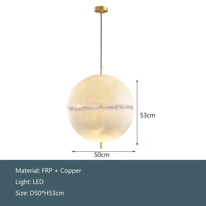 Lustre LED lune nordique pour décor de maison et de chambre | Marco Lucetti D50cm / Lumière chaude