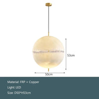 Lustre LED lune nordique pour décor de maison et de chambre | Marco Lucetti D50cm / Lumière chaude