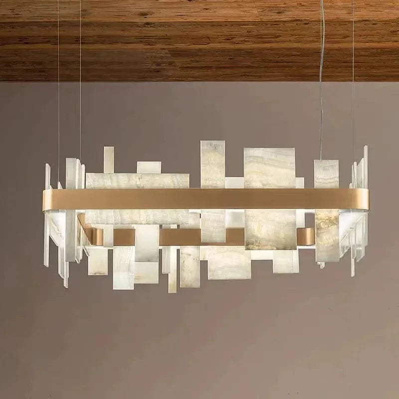 Lustre LED Luxe en Marbre Design | Marco Lucetti
