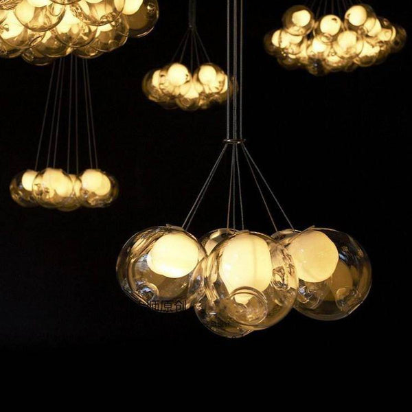 Lustre LED Luxe en Verre Déformé | Marco Lucetti