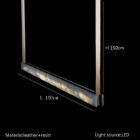 Lustre LED Luxe Moderne Minimaliste Imitation Marbre | Marco Lucetti 150 cm / Lumière naturelle