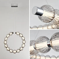 Lustre LED Luxe Perles Chromées | Marco Lucetti