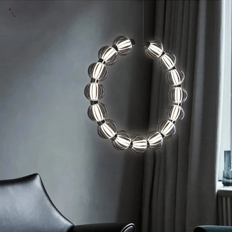 Lustre LED Luxe Perles Chromées | Marco Lucetti