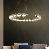 Lustre LED Luxe Perles Chromées | Marco Lucetti