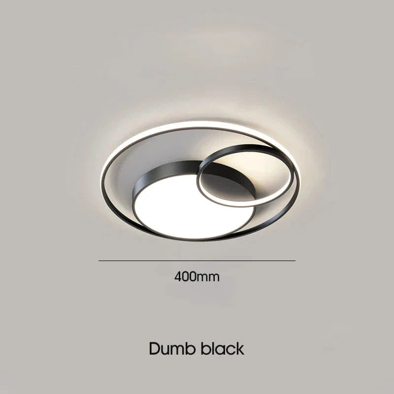 Lustre LED Maison : Éclairage Moderne Tech | Marco Lucetti Noir D40cm / Changeable