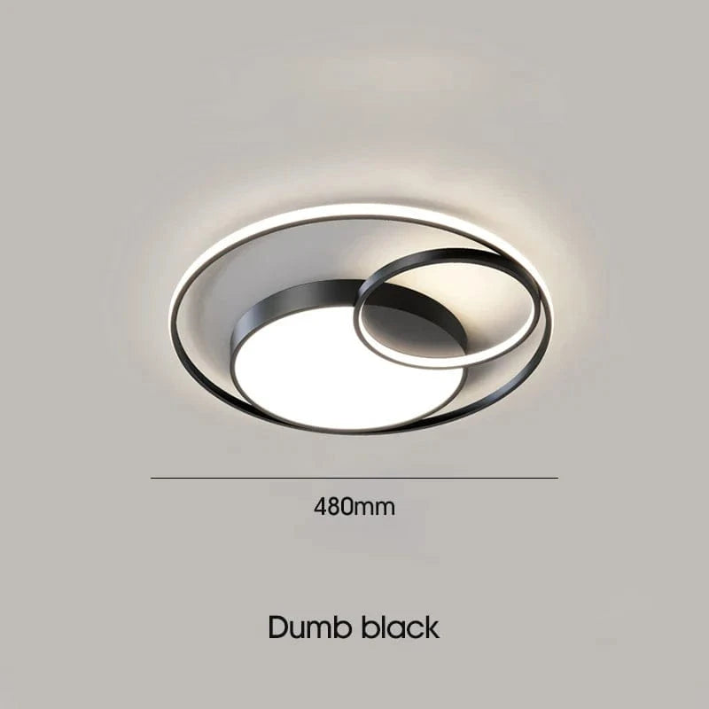 Lustre LED Maison : Éclairage Moderne Tech | Marco Lucetti Noir D48cm / Changeable