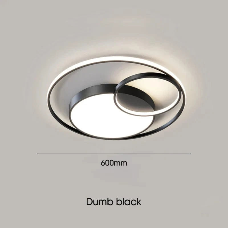 Lustre LED Maison : Éclairage Moderne Tech | Marco Lucetti Noir D60cm / Changeable