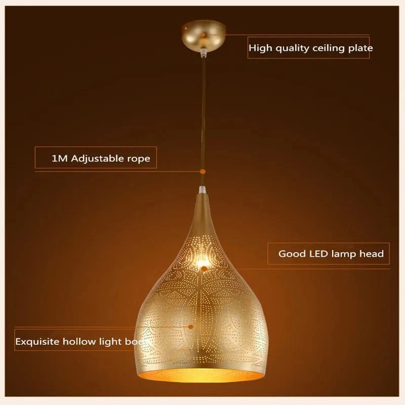 Lustre LED Minimalist Modern | Marco Lucetti Or