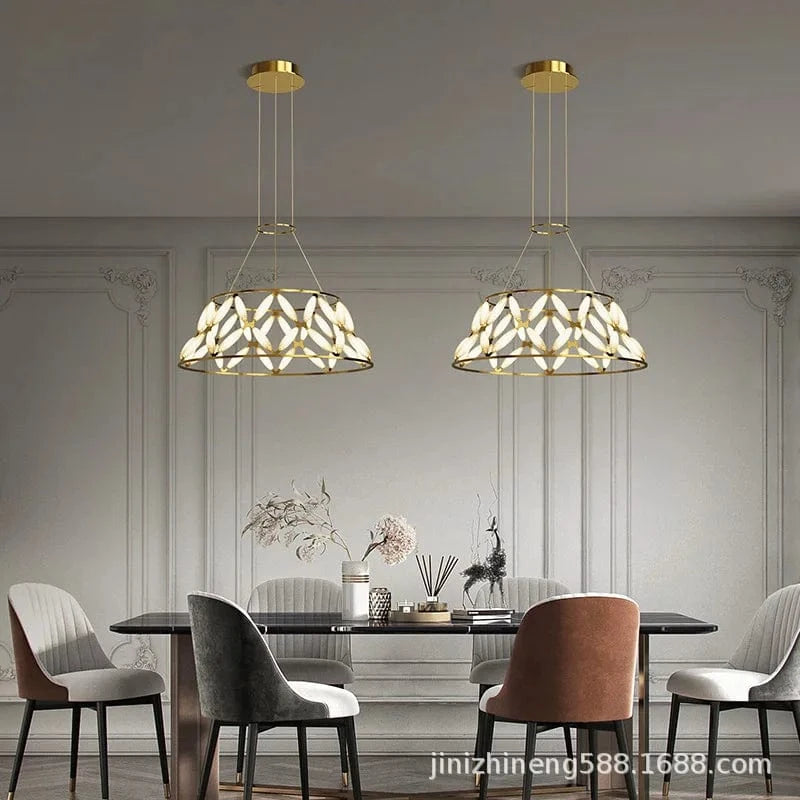 Lustre LED minimaliste avec abat-jour fantaisie pour Noël 2024 | Marco Lucetti