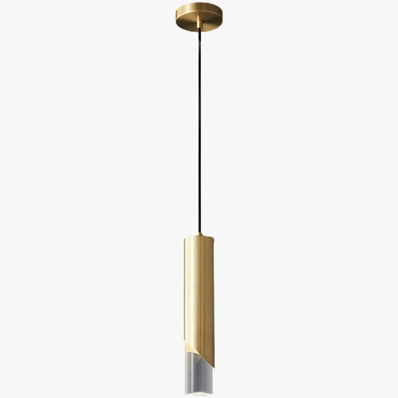 Lustre LED Minimaliste Luxueux en Fer et Cristal