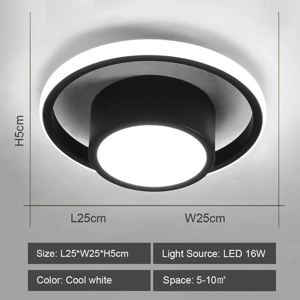 Lustre LED Minimaliste Élégant | Marco Lucetti Blanc froid
