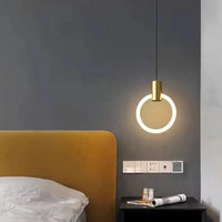 Lustre LED Minimaliste en Acrylique et Cuivre Gradation 3 Températures - LUXE | Marco Lucetti