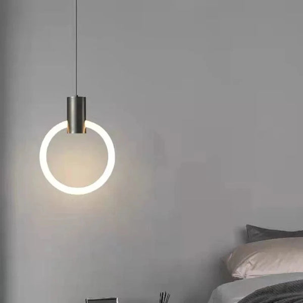 Lustre LED Minimaliste en Acrylique et Cuivre Gradation 3 Températures - LUXE | Marco Lucetti