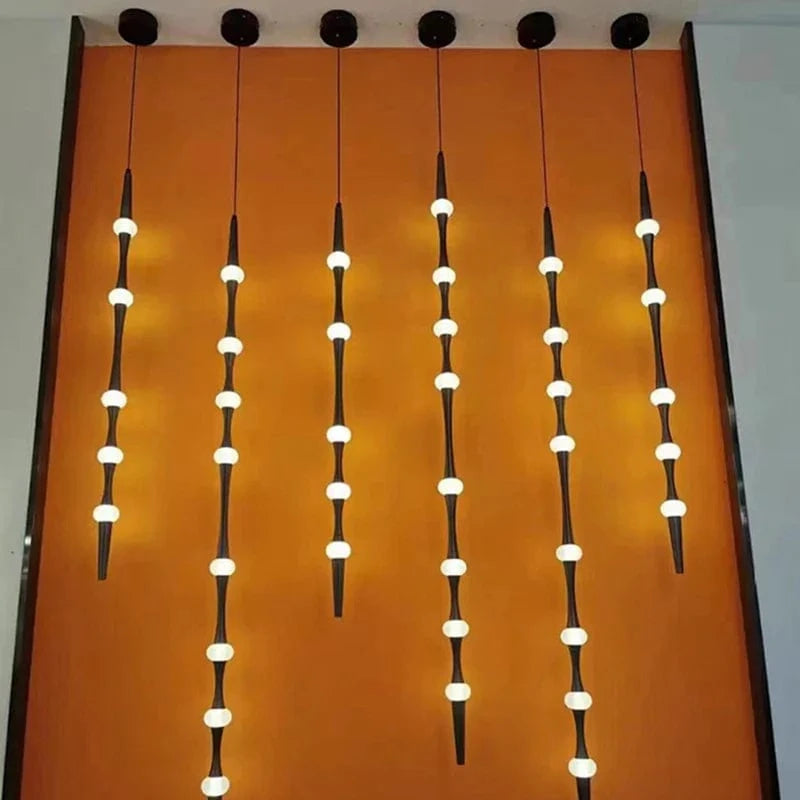 Lustre LED Minimaliste en Aluminium Acrylique pour Hôtel - 3000K | Marco Lucetti