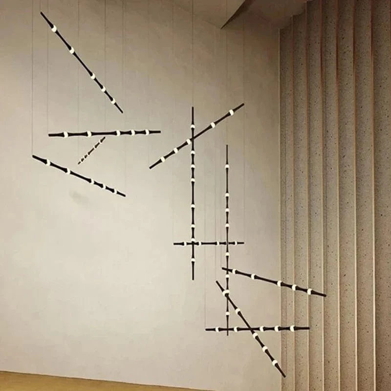 Lustre LED Minimaliste en Aluminium Acrylique pour Hôtel - 3000K | Marco Lucetti