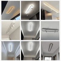Lustre LED Minimaliste en Bande Acrylique avec Projecteur Moderne - Design Épuré | Marco Lucetti