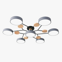 Lustre LED Nordique en Bois - Éclairage Intérieur Minimaliste