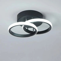 Lustre LED Minimaliste pour Maison et Balcon | Marco Lucetti Lumière noire et blanche