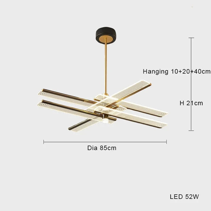 Lustre LED Minimalistico CreativeDesign Suspension | Marco Lucetti 6 lumières / Lumière naturelle