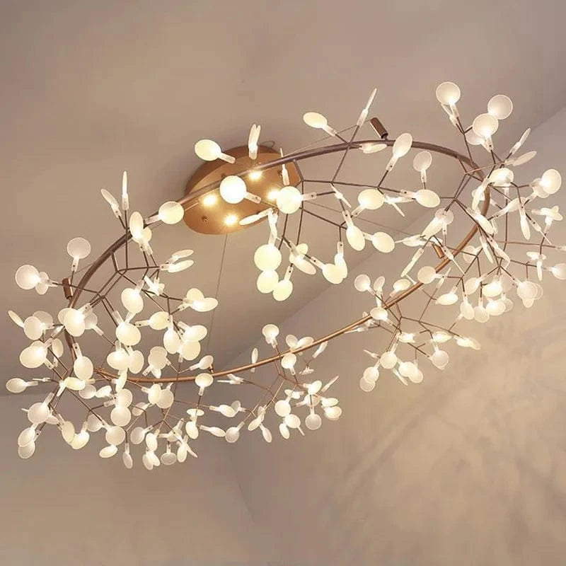 Lustre LED Modern Branché à Branches Rondes pour Suspension | Marco Lucetti
